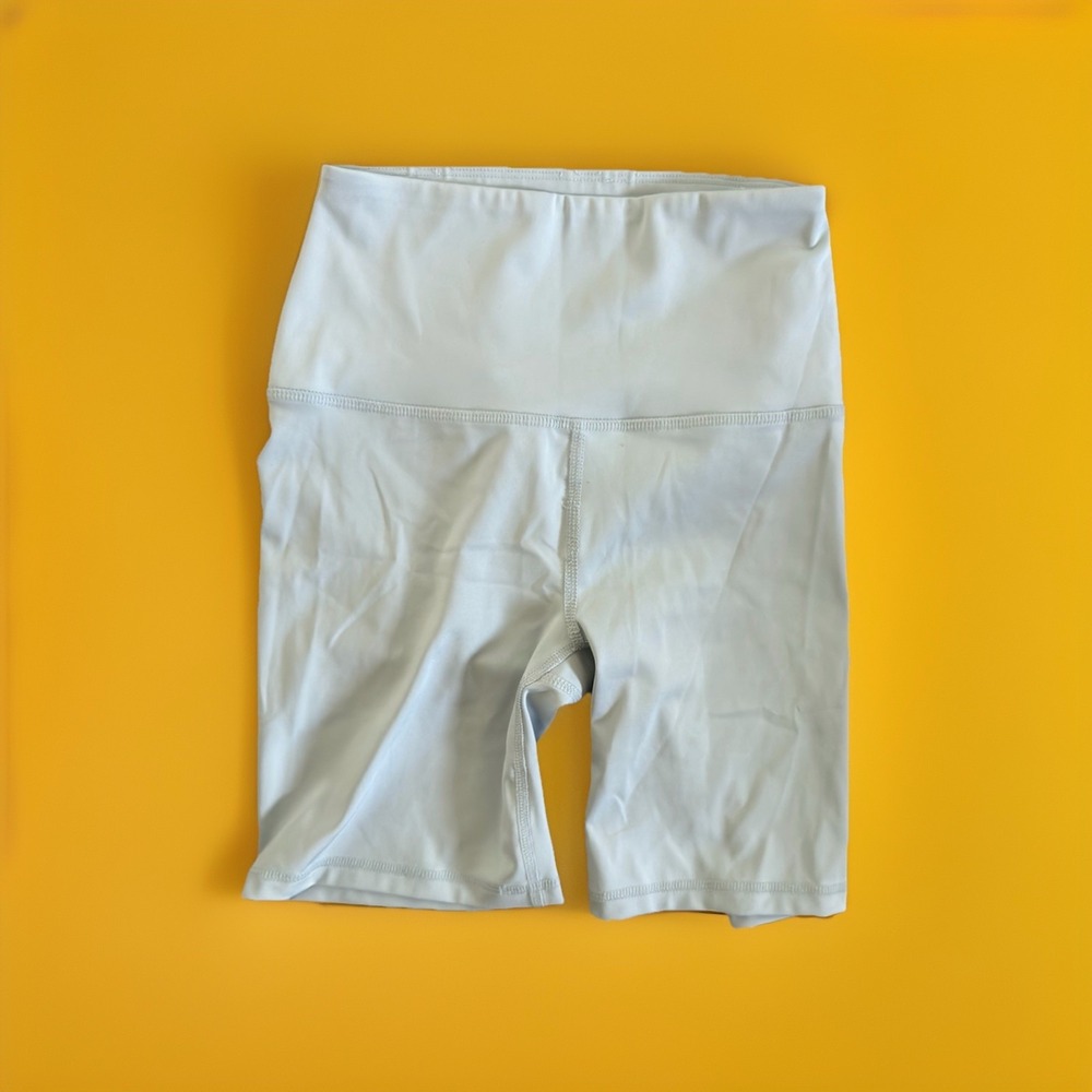 Reformation EcoMove Sky blue High Rise Bike Shorts Women's XS Athletic Stretch